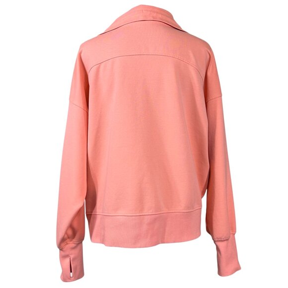 Old Navy Active Dynamic Fleece Coral Pink Half-Zip Sweatshirt Size XXL - Picture 4 of 10